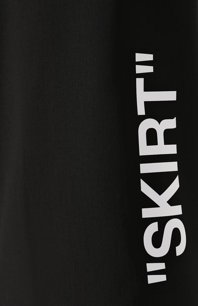 Юбка из вискозы OFF-WHITE черно-белого цвета по цене 34450 руб., арт. 0WCC065R19B780661001, фото 5 Юбка из вискозы OFF-WHITE, арт. 0WCC065R19B780661001, фото 5