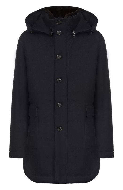 Пальто из шерсти и кашемира Cortigiani 3AG625 Синий 3AG625