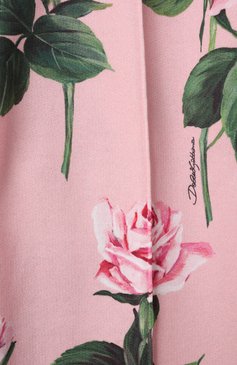 Детские хлопковые брюки DOLCE & GABBANA розового цвета, арт. L5JPF7/HS7P0/2-6 | Фото 3 (Нос: Не проставлено; Материал сплава: Проставлено; Случай: Повседневный; Материал внешний: Хлопок; Ростовка одежда: 4 года | 104 см, 6 лет | 116 см, 3 года | 98 см, 2 года | 92 см, 5 лет | 110 см)