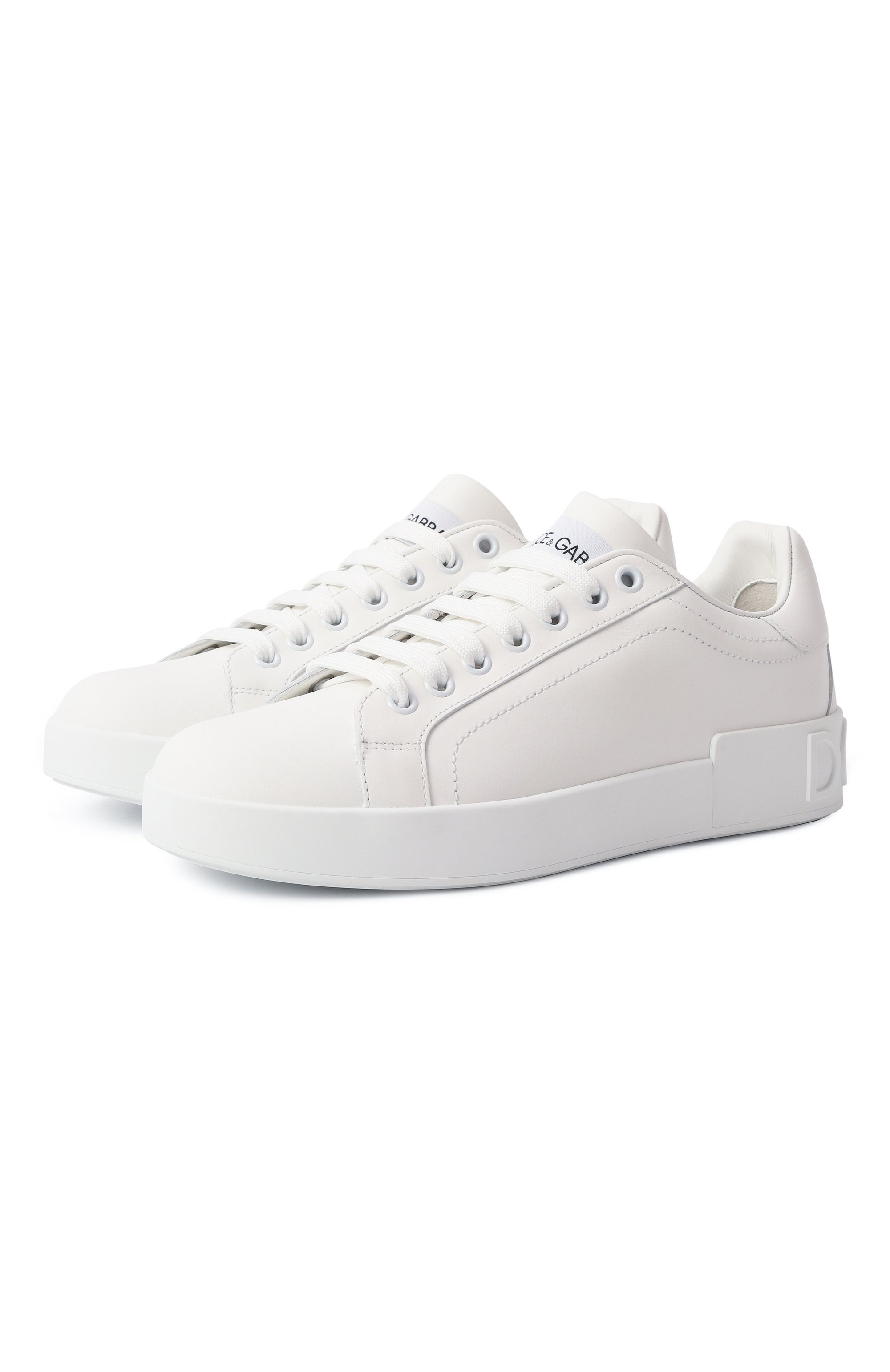 Кожаные кеды portofino DOLCE & GABBANA, арт. CK1544/A1065, фото 1