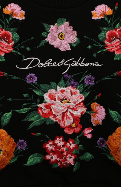 Хлопковый свитшот DOLCE & GABBANA, арт. L5JWAW/G7N2S/8-14, фото 3