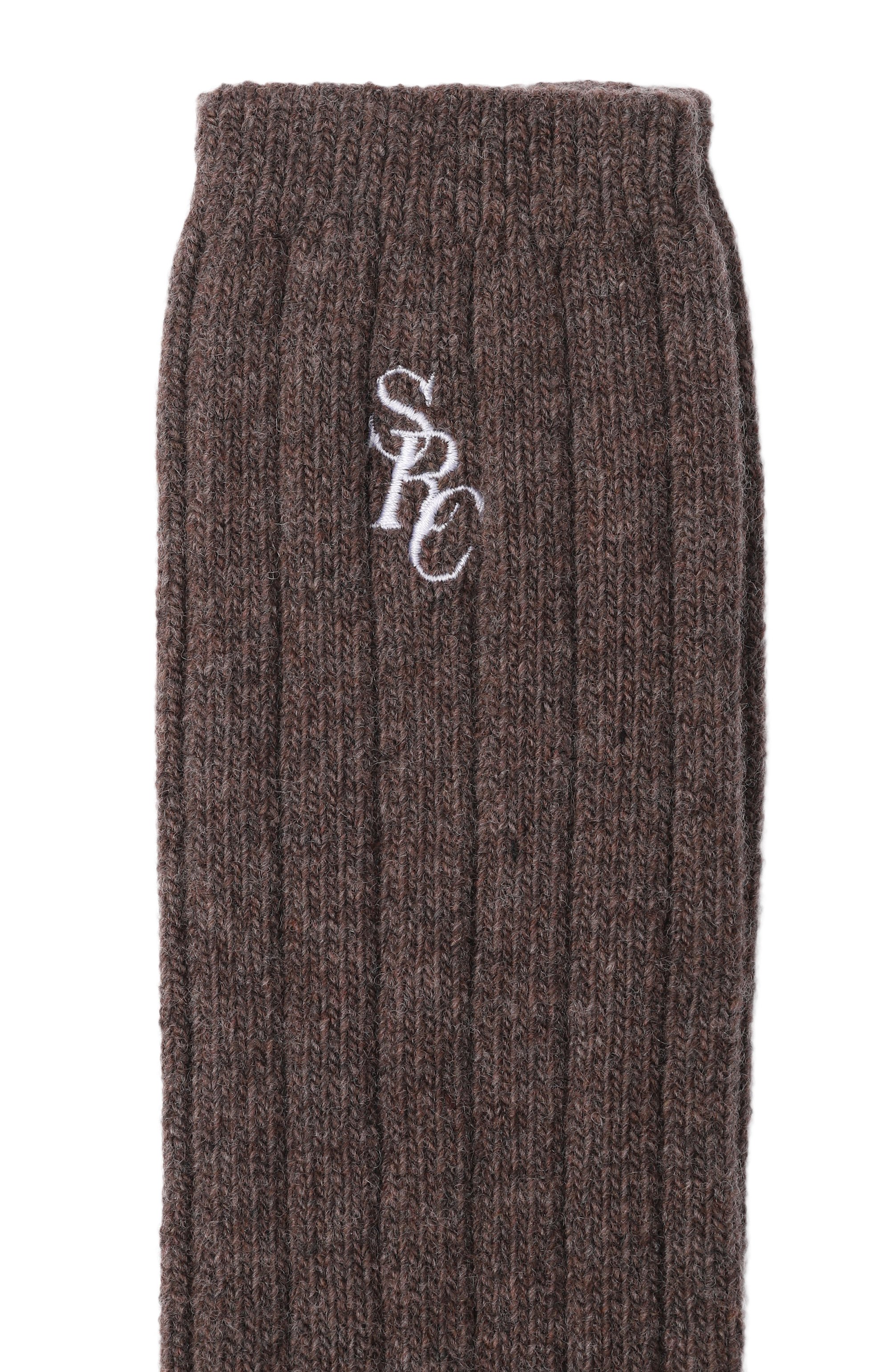 Носки из шерсти и кашемира SPORTY AND RICH коричневого цвета по цене 8580 руб., арт. AC07866302BR27, фото 2 Носки из шерсти и кашемира SPORTY AND RICH, арт. AC07866302BR27, фото 2