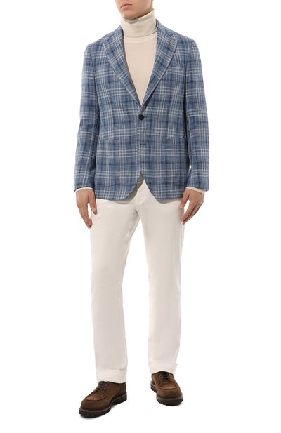 Пиджак из хлопка и льна SARTORIA LATORRE, арт. EF74/QF0893, фото 3