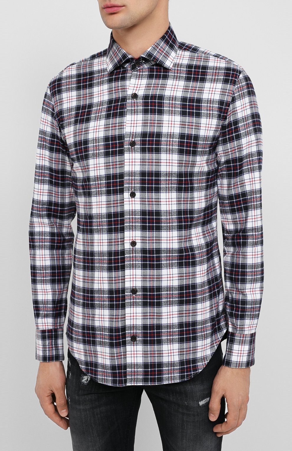 Хлопковая рубашка ELEVENTY PLATINUM, арт. B75CAMA18 TES0B077, фото 3