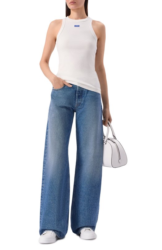 Хлопковая майка HUGO Blue 50508857 Белый  50508857 Фото 2