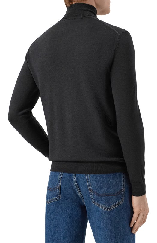 Шерстяная водолазка Andrea Campagna M5625-6301 Чёрный  M5625-6301 Фото 4