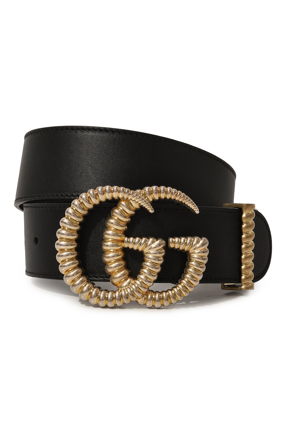 Кожаный ремень GUCCI черного цвета по цене 71280 руб., арт. 524105 AP00G, фото 1 Кожаный ремень GUCCI, арт. 524105 AP00G, фото 1