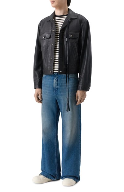 Мужская хлопковый лонгслив ANN DEMEULEMEESTER, арт. B0011646/FA717