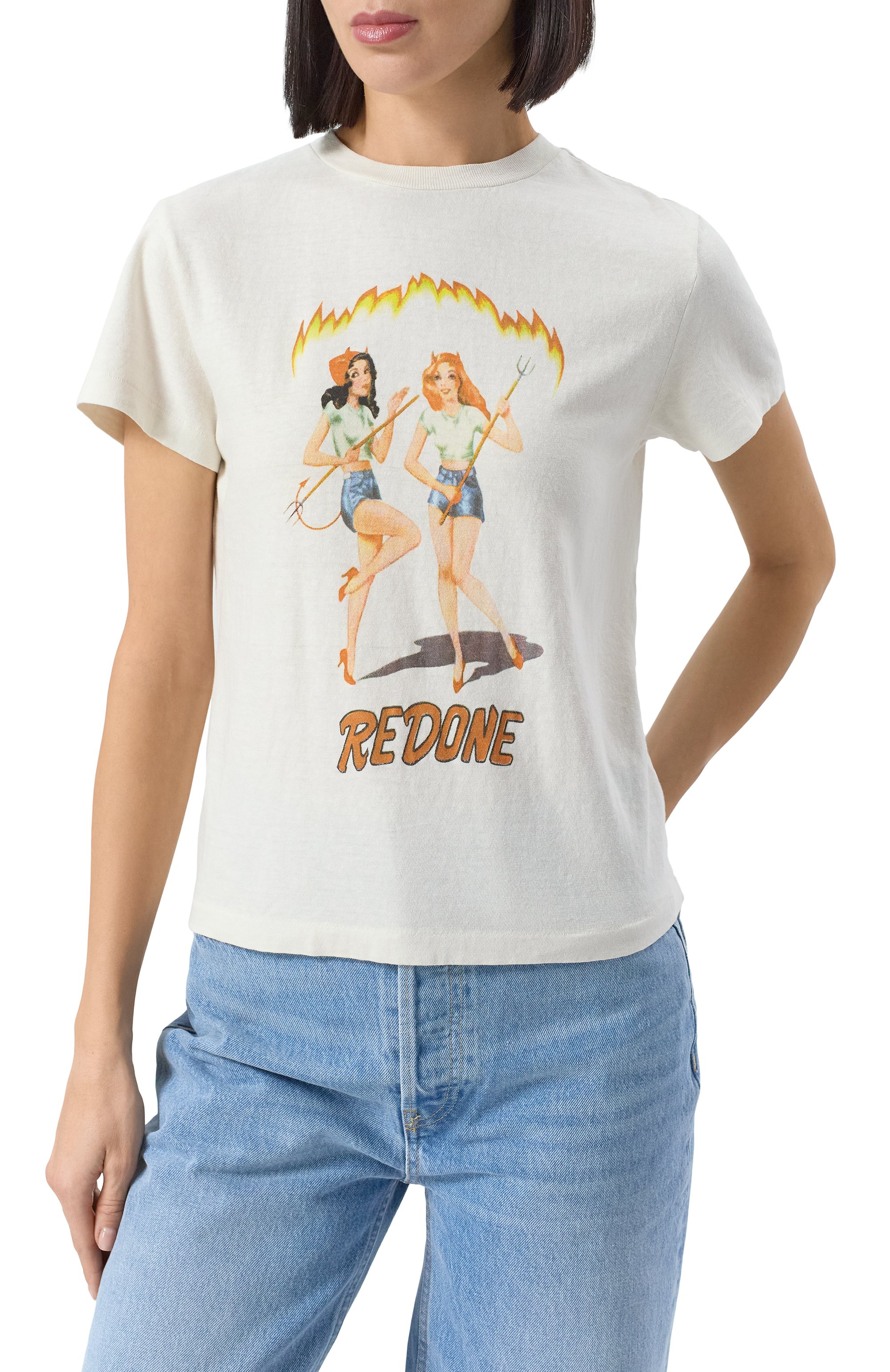 Хлопковая футболка RE/DONE, арт. 024-02WCGT309, фото 3