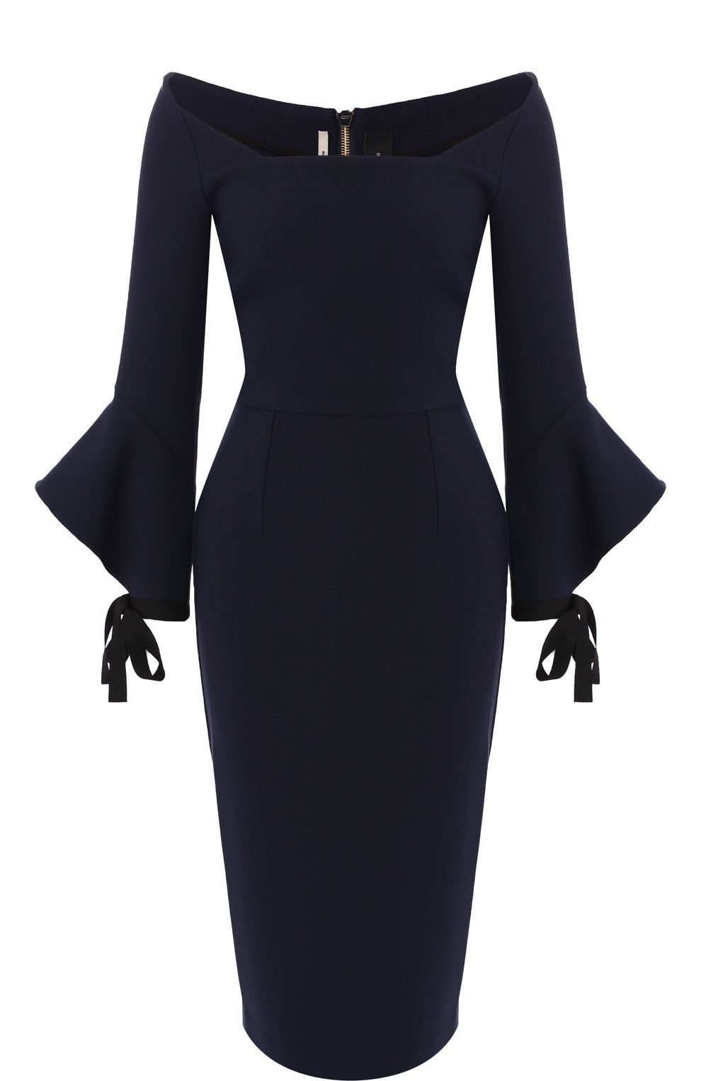 Приталенное платье-миди с расклешенными рукавами ROLAND MOURET, арт. PW18/S0349/F2196, фото 1