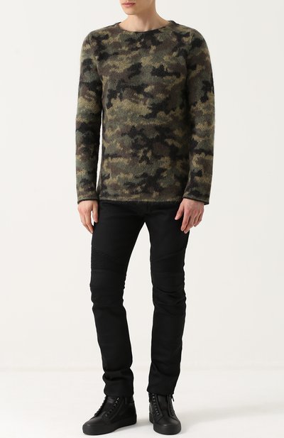 Джинсы скинни с декоративной прострочкой BALMAIN, арт. P0H/T551/D204, фото 2