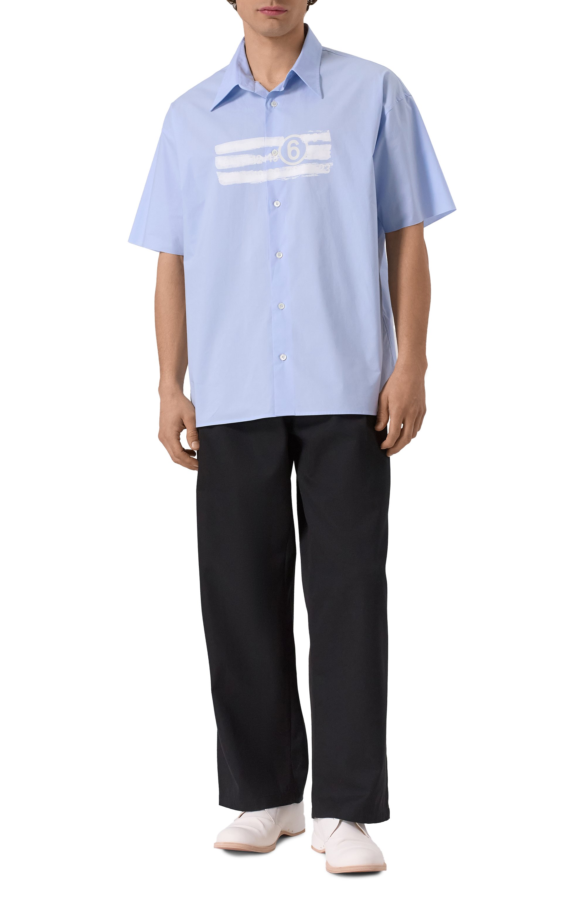 Хлопковая рубашка MM6, арт. SH2DR0004/M35256, фото 2