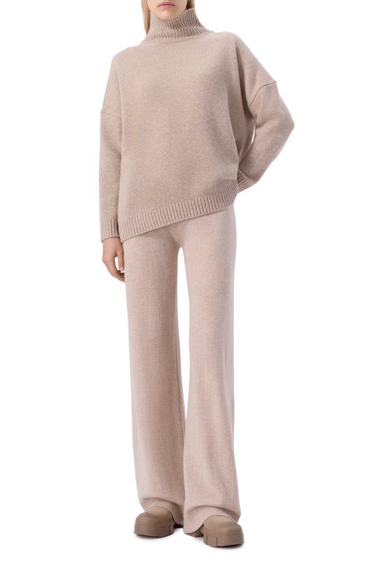 Шерстяной свитер Weekend Max Mara B0RGIA Бежевый  B0RGIA Фото 2