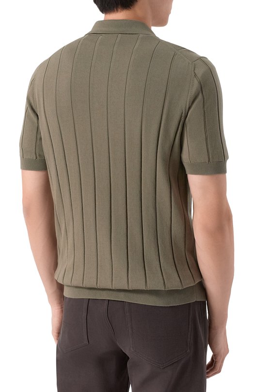 Хлопковая рубашка Gran Sasso 57143/20634 Хаки  57143/20634 Фото 4