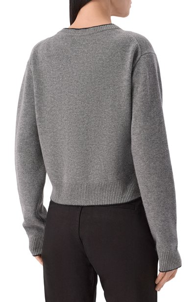 Кардиган из шерсти и кашемира CHLOÉ серого цвета по цене 152500 руб., арт. CH26SMC08710, фото 4 Кардиган из шерсти и кашемира CHLOÉ, арт. CH26SMC08710, фото 4