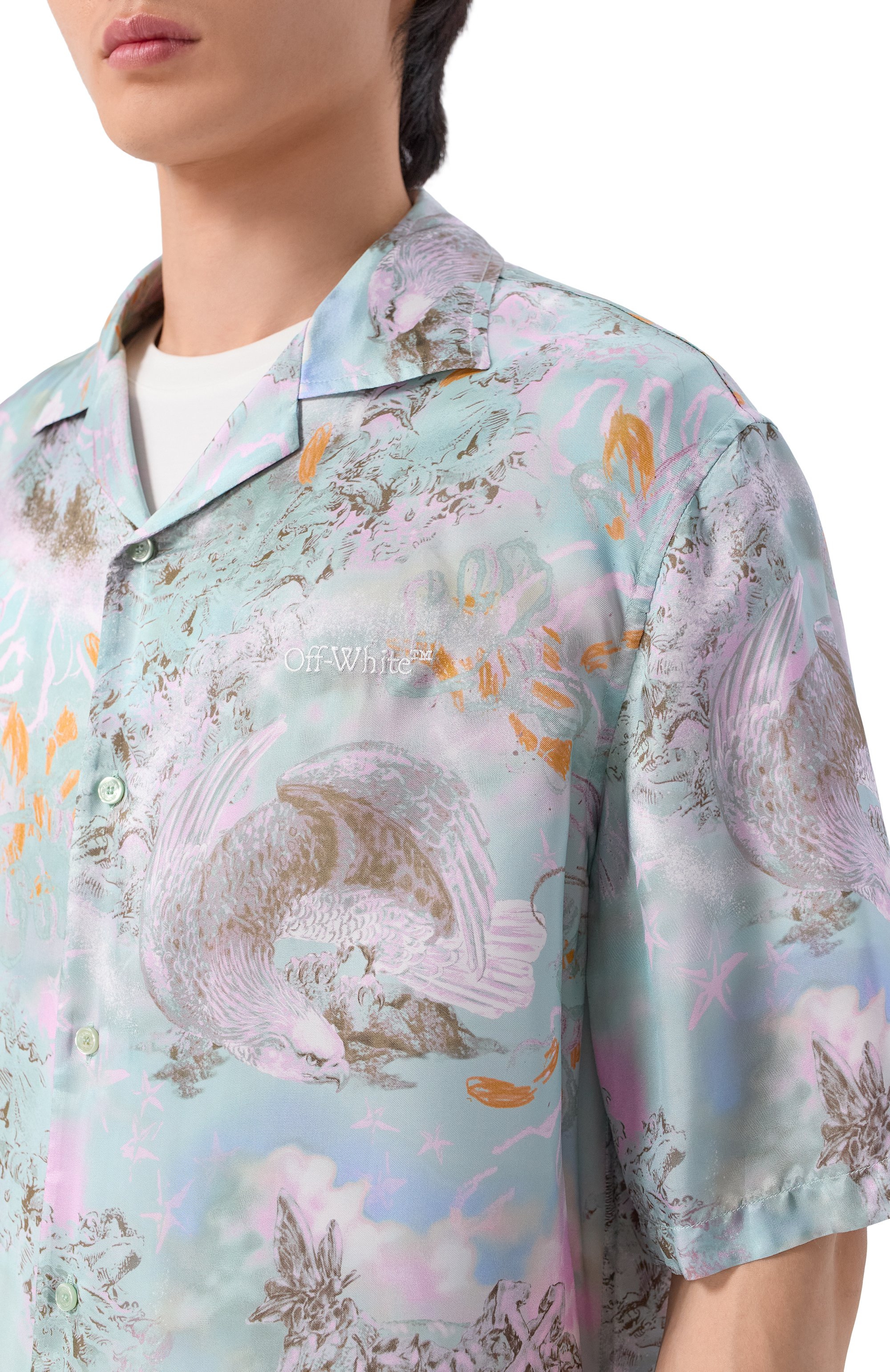 Рубашка из вискозы OFF-WHITE, арт. 0MGG01FS26FAB00B, фото 5
