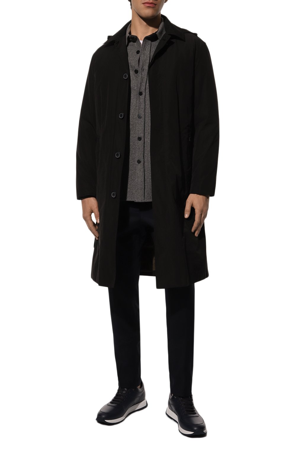 Кожаные кроссовки STEFANO RICCI темно-синего цвета по цене 94150 руб., арт. US61_G6436/WY, фото 2 Кожаные кроссовки STEFANO RICCI, арт. US61_G6436/WY, фото 2