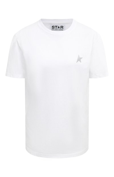 Женская хлопковая футболка GOLDEN GOOSE DELUXE BRAND, арт. GWP01220.P000594.80185