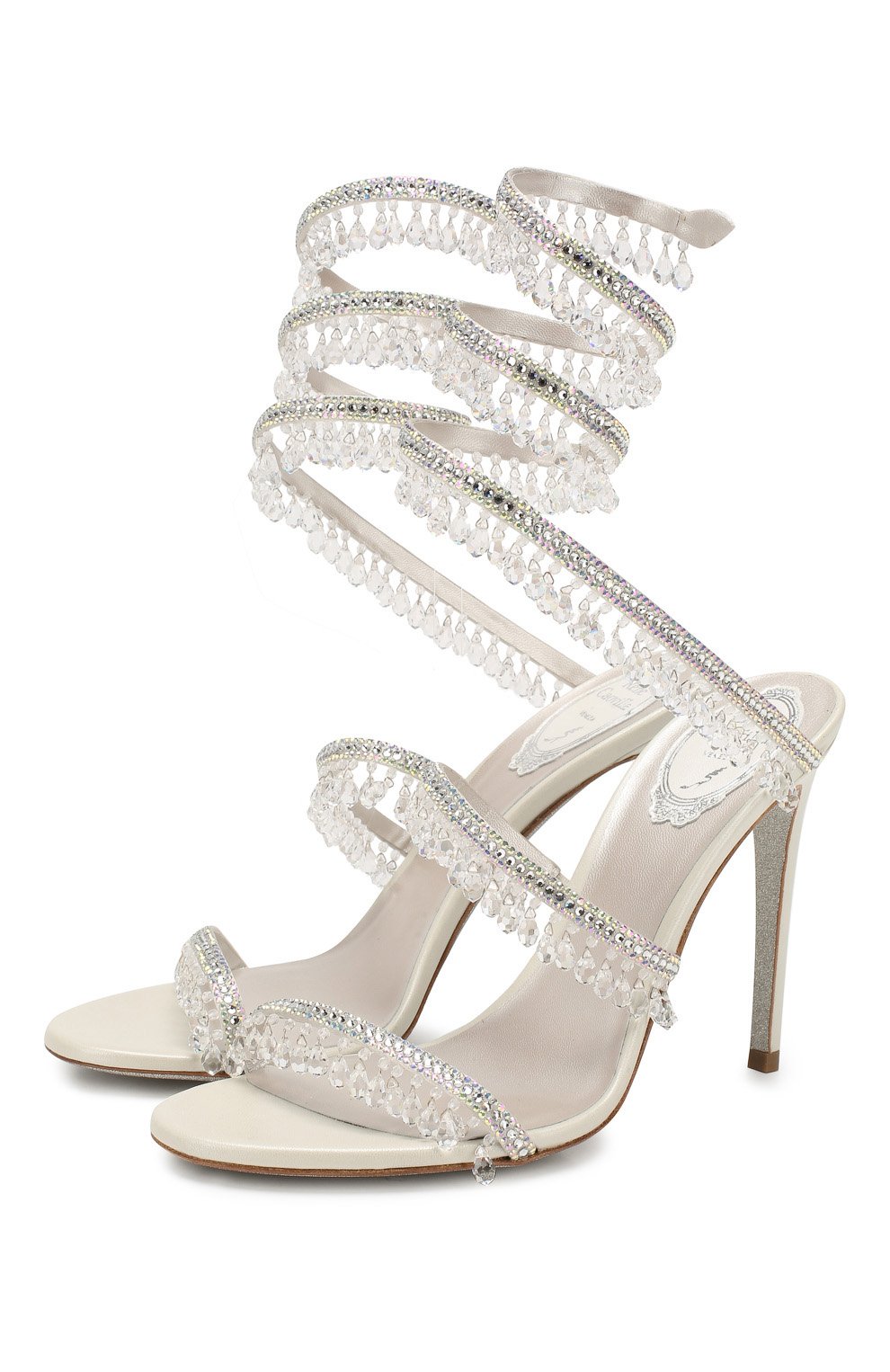 Текстильные босоножки cleo RENE CAOVILLA, арт. C10182-105-R001CYTS, фото 1