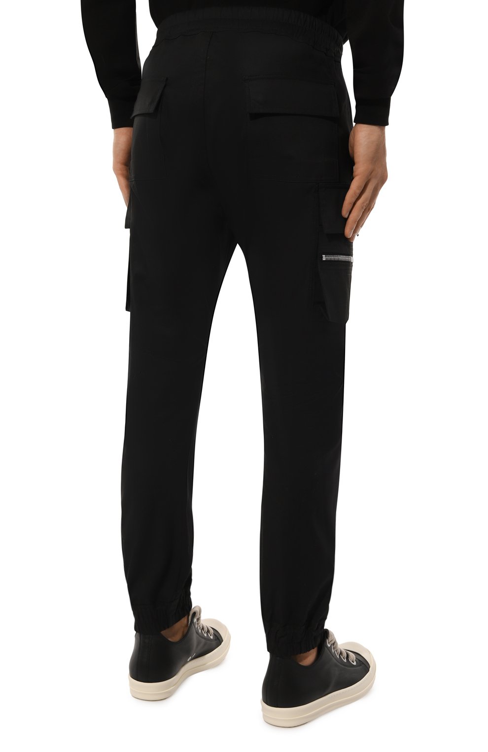 Хлопковые джоггеры RICK OWENS, арт. RU02D6396/TE, фото 4