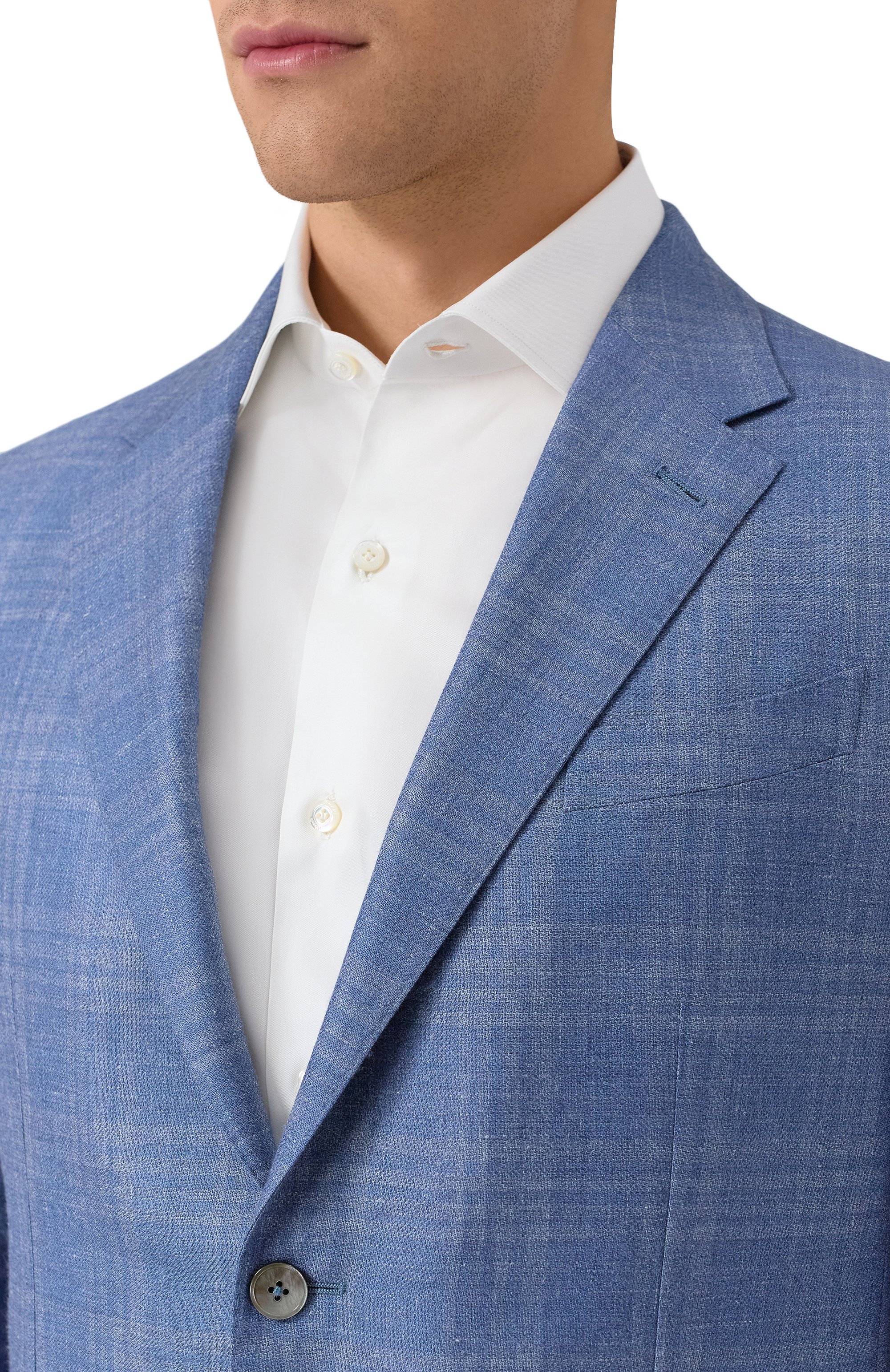 Пиджак из шерсти и шелка ZEGNA, арт. 10FP20/759032A7, фото 6