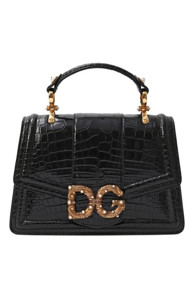 Женская сумка dg amore из кожи крокодила DOLCE & GABBANA, арт. BB6675/B2DF8/AMIS