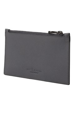 Мужской кожаный футляр для кредитных карт KITON серого цвета, арт. UPEA009N0122807 | Фото 2 (Нос: Не проставлено; Материал: Натуральная кожа)