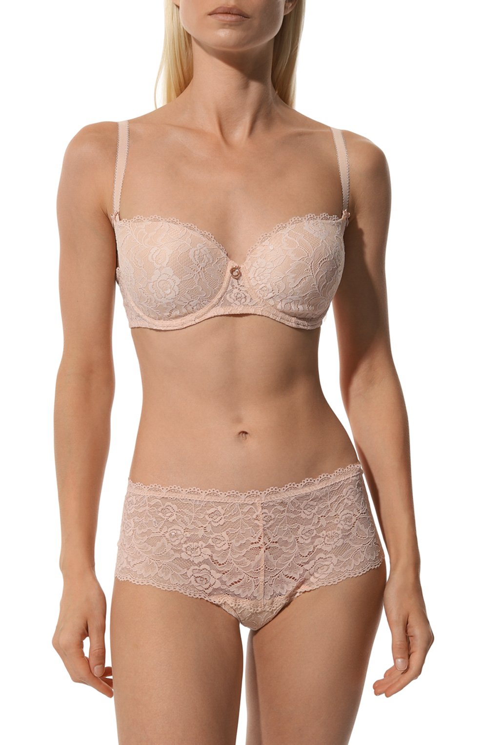 Бюстгальтер-балконет AUBADE светло-розового цвета по цене 18840 руб., арт. HK04, фото 2 Бюстгальтер-балконет AUBADE, арт. HK04, фото 2