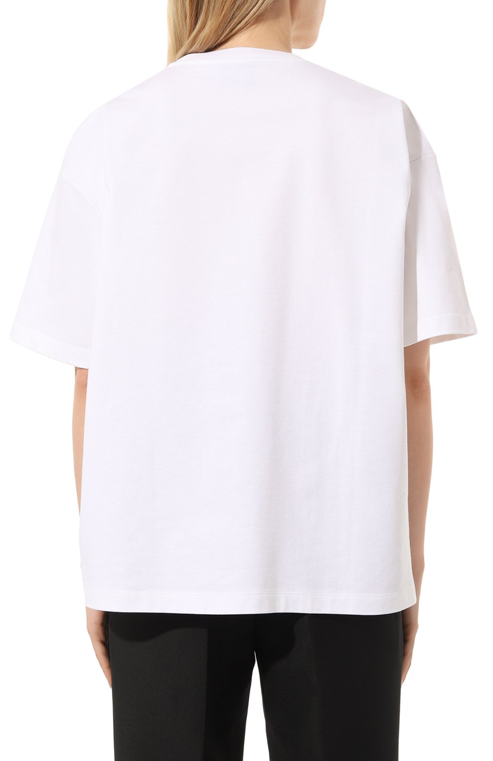 Хлопковая футболка PRADA, арт. 3558A-10UP-F0009-211, фото 4