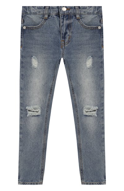 Джинсы с потертостями I DIG DENIM голубого цвета по цене 4590 руб., арт. 19SK007, фото 1 Джинсы с потертостями I DIG DENIM, арт. 19SK007, фото 1
