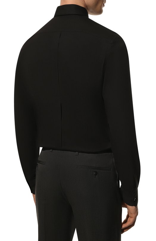 Хлопковая сорочка Dolce & Gabbana G5EJ0T/FUEEE Чёрный  G5EJ0T/FUEEE Фото 5