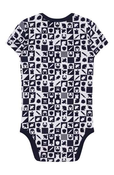 Комплект из боди и комбинезона SASHA KIM темно-синего цвета по цене 4000 руб., арт. SK-00000968, фото 3 Комплект из боди и комбинезона SASHA KIM, арт. SK-00000968, фото 3