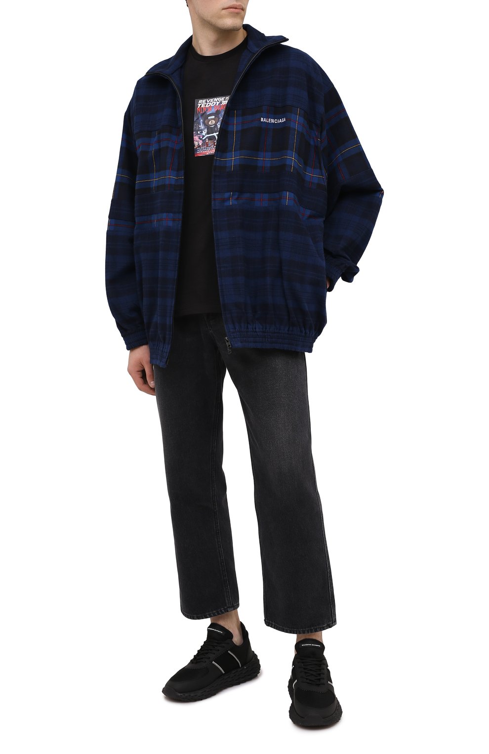 Комбинированные кроссовки urchin GIUSEPPE ZANOTTI DESIGN, арт. RU00038/001, фото 2