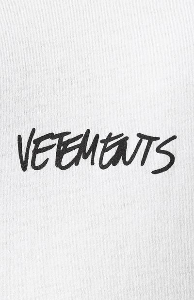 Хлопковая футболка VETEMENTS, а рт. UAH21TR619 1600/W, фото 5