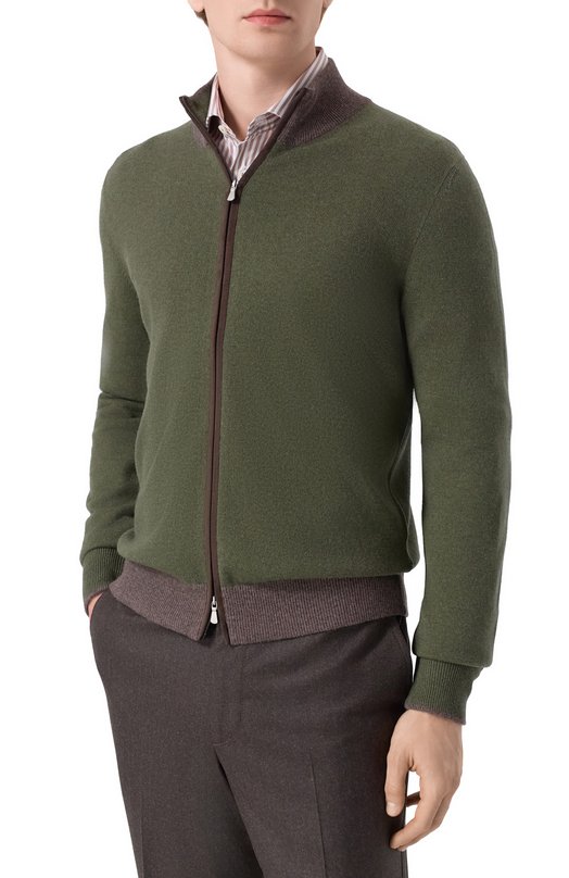 Кардиган из шерсти и кашемира Gran Sasso 55106/19669 Зелёный  55106/19669 Фото 3