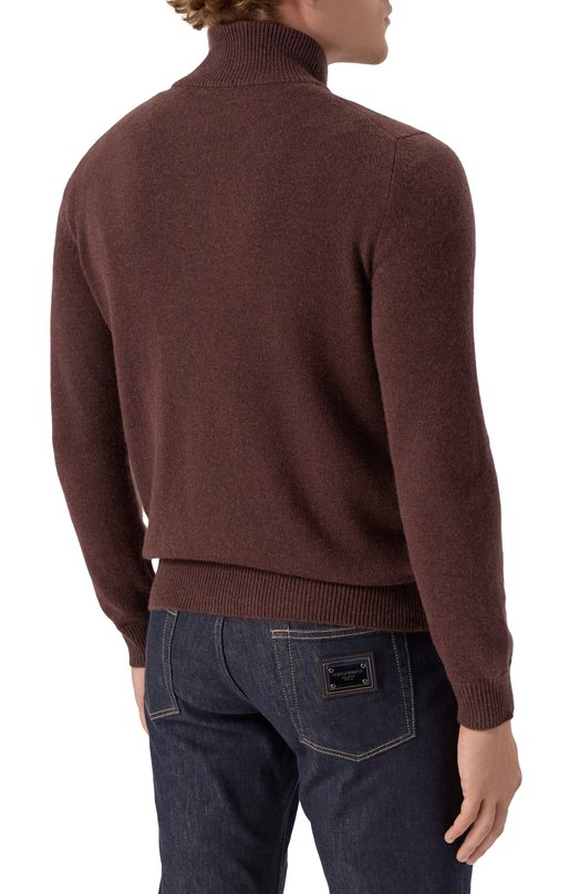 Кашемировый кардиган Brioni UMIF0L/02K06 Коричневый  UMIF0L/02K06 Фото 4