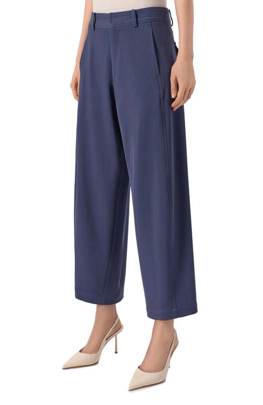 Брюки из шерсти и шелка Kiton D61104K0910G Синий  D61104K0910G Фото 3