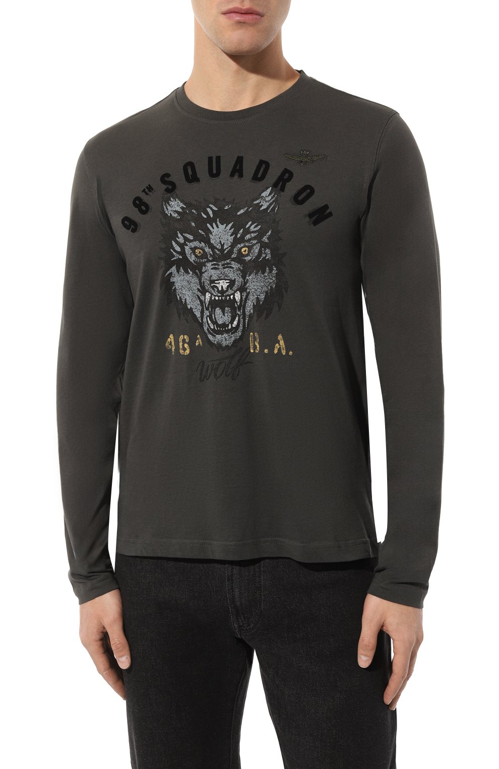 Хлопковый лонгслив AERONAUTICA MILITARE, арт. 232/TS2139J538, фото 3