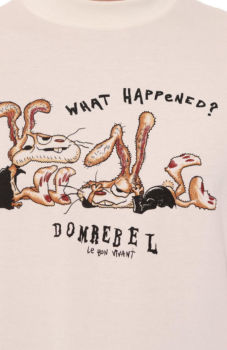 Мужская хлопковая футболка DOMREBEL белого цвета, арт. M F0RGET/TSHIRT | Фото 5 (Длина (для топов): Стандартные; Материал внешний: Хлопок; Рукава: Короткие; Принт: С принтом; Стили: Гранж; Мужское Кросс-КТ: Футболка-одежда; Кросс-КТ: Джерси; Автоматизация ТО: Проставлено; Детали: Без декора; Автоматизация состава: Проставлено)