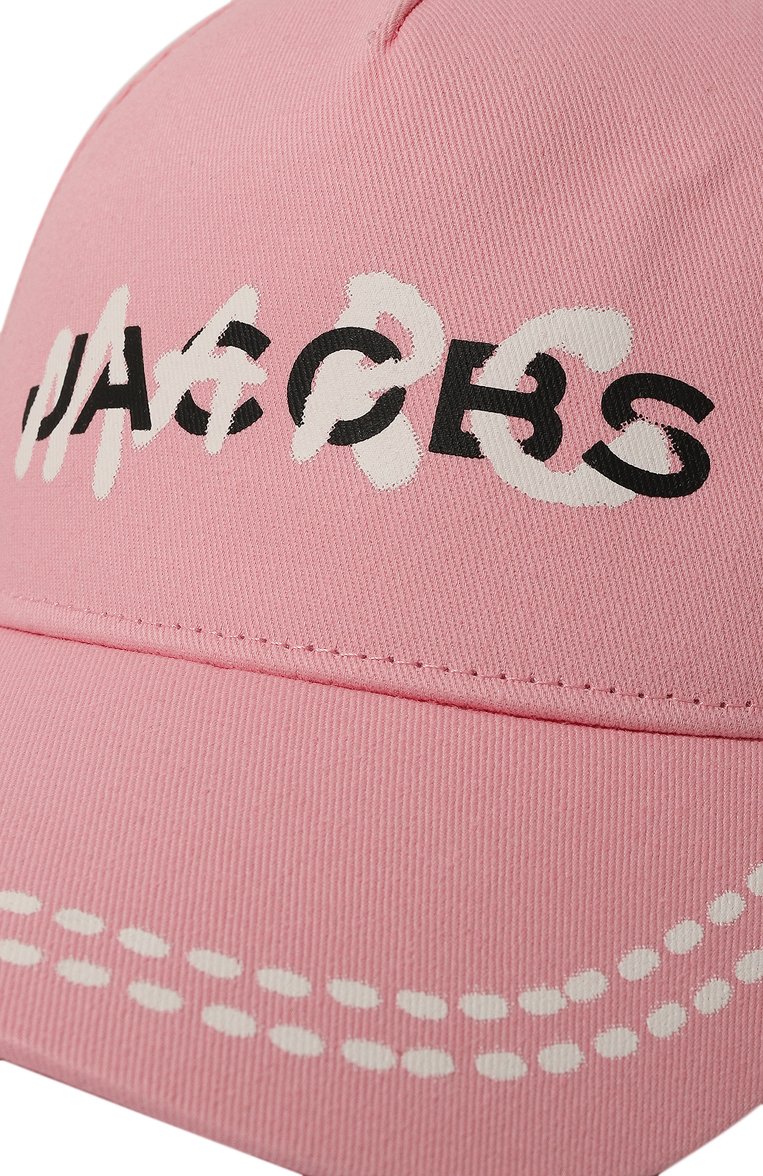 Детская хлопковая бейсболка MARC JACOBS (THE) розового цвета, арт. W60062 | Фото 3 (Материал: Текстиль, Хлопок; Материал сплава: Проставлено; Нос: Не проставлено)
