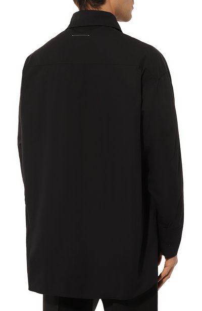 Хлопковая рубашка MM6, арт. SH0DT0014/M35152, фото 4