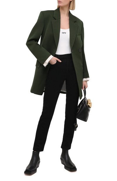 Хлопковое боди OFF-WHITE, арт. 0WDD026R21FAB001, фото 2