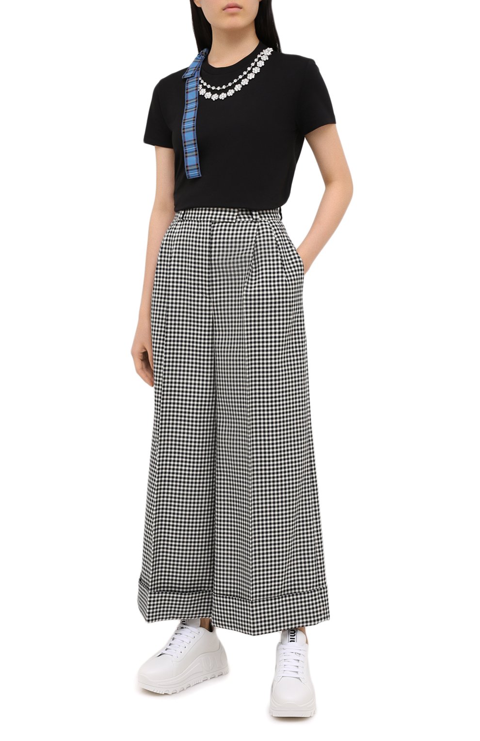 Шерстяные брюки MIU MIU, арт. MP1368-1V7W-F0002, фото 3