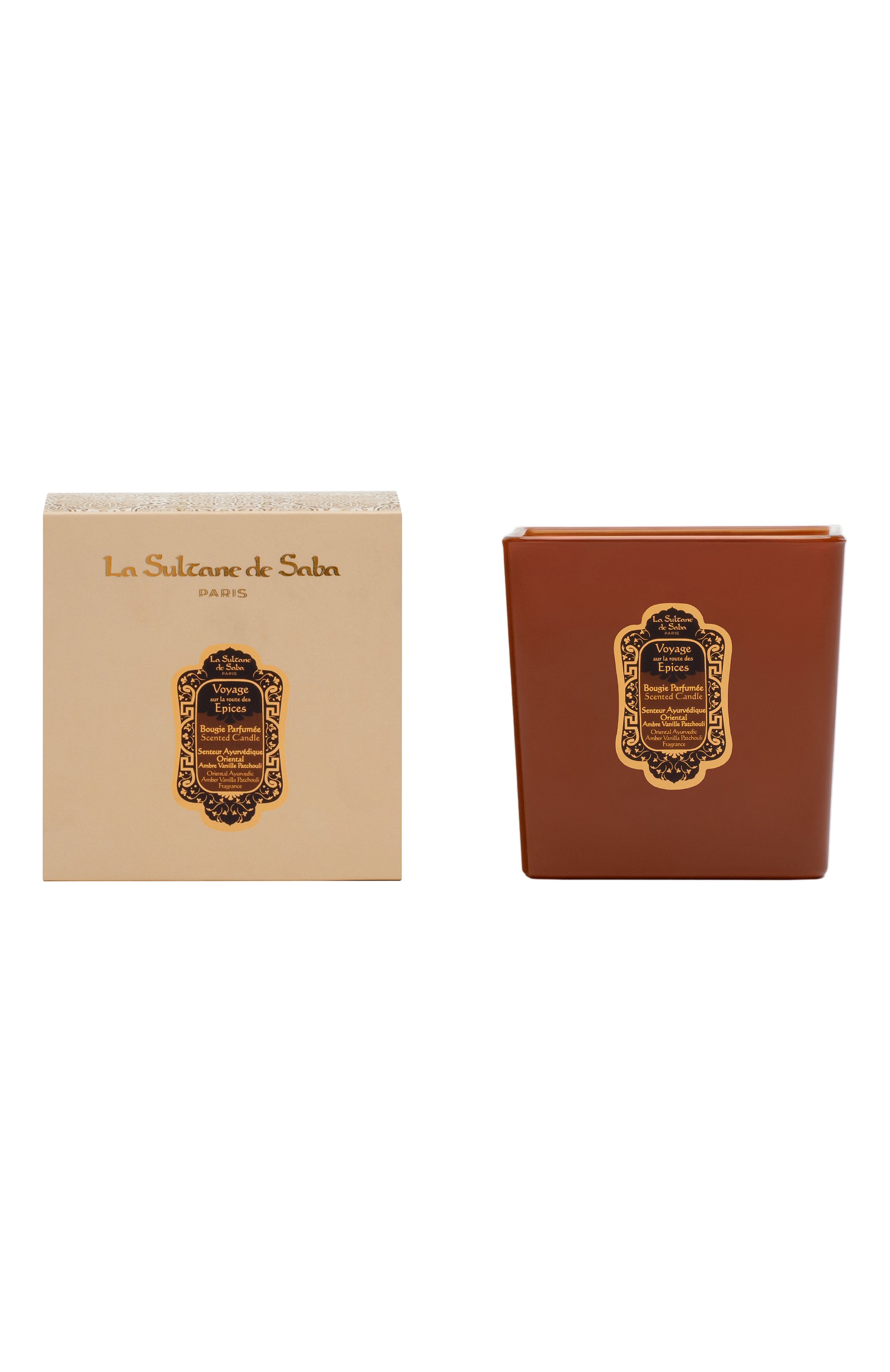 Ароматическая свеча "амбра, ваниль и пачули" (400g) LA SULTANE DE SABA, арт. 3700448605795, фото 3