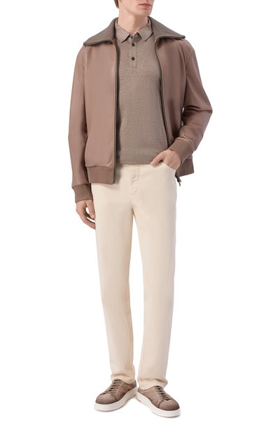 Мужское льняное поло GIORGIO ARMANI, арт. 3RSF80/SJJMZ