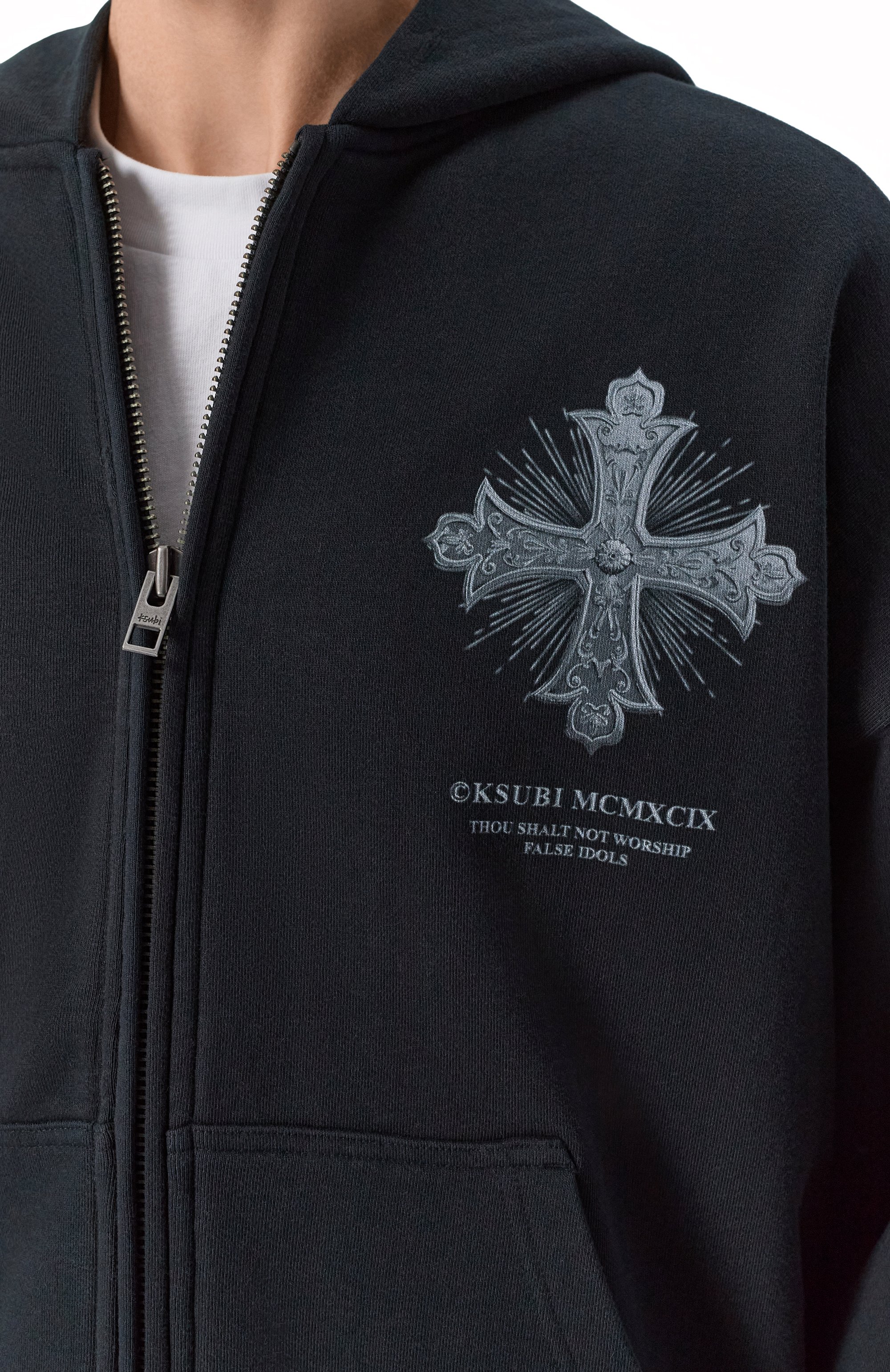 Хлопковая толстовка KSUBI черного цвета по цене 34550 руб., арт. MSP26FL021, фото 5 Хлопковая толстовка KSUBI, арт. MSP26FL021, фото 5