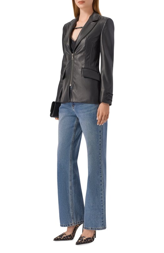 Жакет из экокожи Versace Jeans Couture 79HAQ703/J0195 Чёрный  79HAQ703/J0195 Фото 2