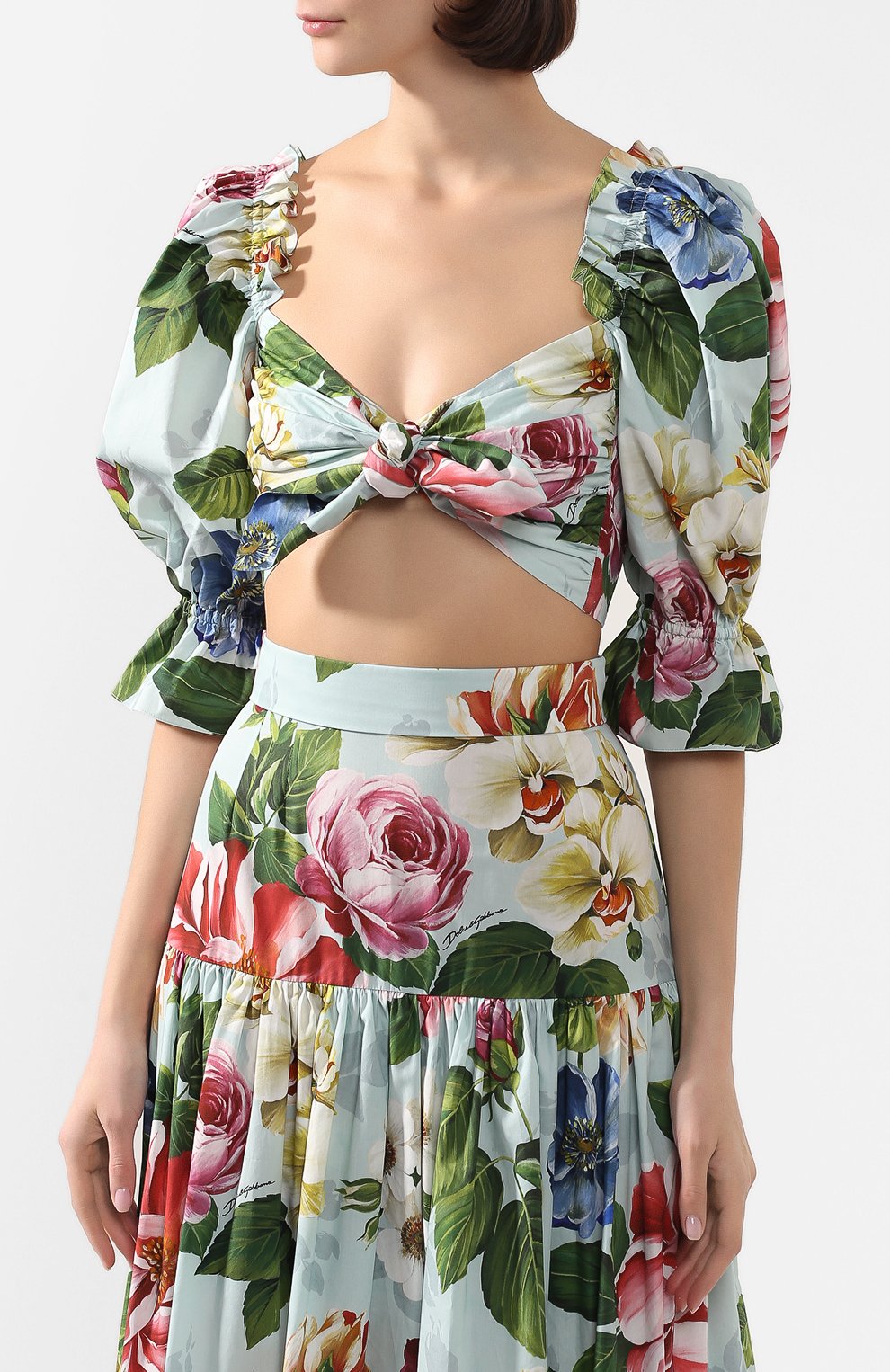 Хлопковый топ DOLCE & GABBANA, арт. F74F2T/HS5GB, фото 3