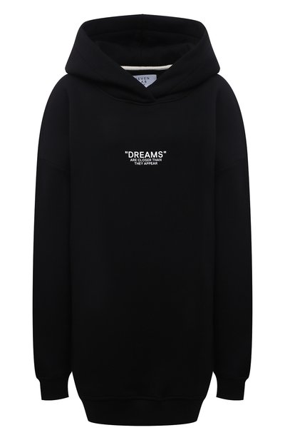 Женский хлопковое худи SEVEN LAB, арт. HMOw D G01 black