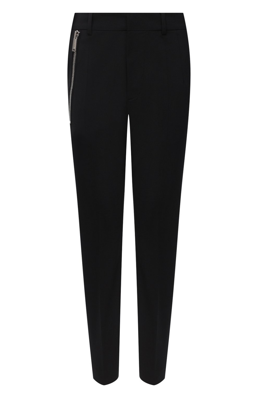 Шерстяные брюки DSQUARED2 черного цвета по цене 57000 руб., арт. S75KB0152/S40320, фото 1 Шерстяные брюки DSQUARED2, арт. S75KB0152/S40320, фото 1